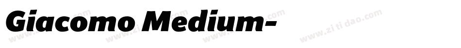 Giacomo Medium字体转换